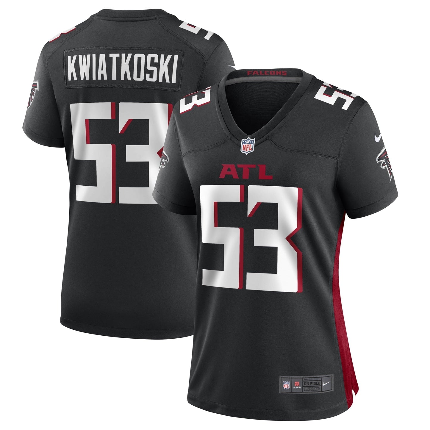 Women's Nike Nick Kwiatkoski Black Atlanta Falcons Game Player Jersey