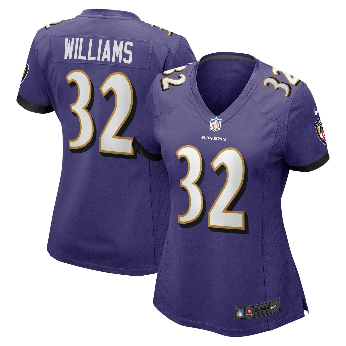 Women's Nike Marcus Williams Purple Baltimore Ravens Game Jersey