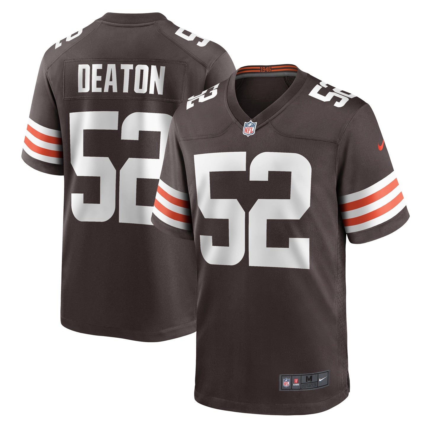 Dawson Deaton Cleveland Browns Nike Game Player Jersey - Brown