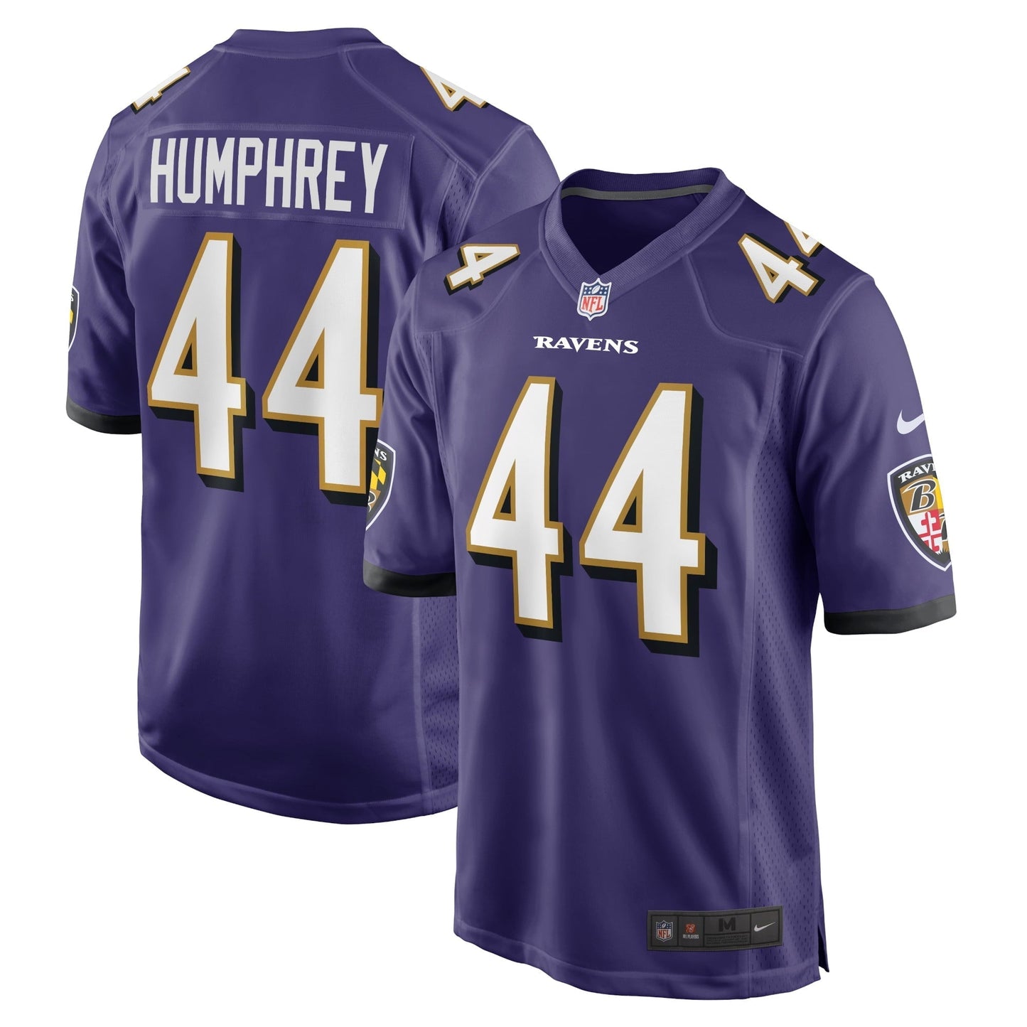 Men's Nike Marlon Humphrey Purple Baltimore Ravens Game Team Jersey