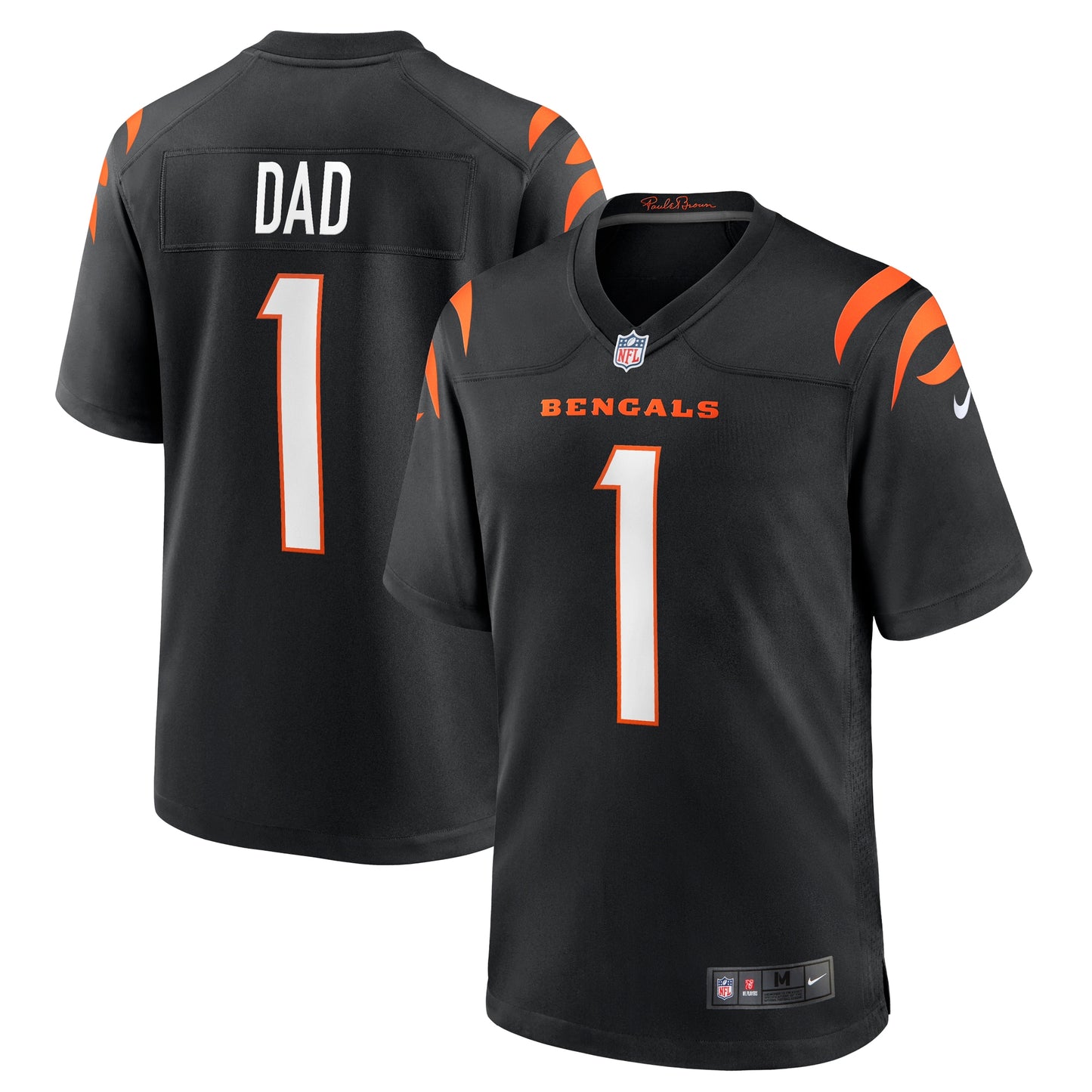 Number 1 Dad Cincinnati Bengals Nike Game Jersey - Black