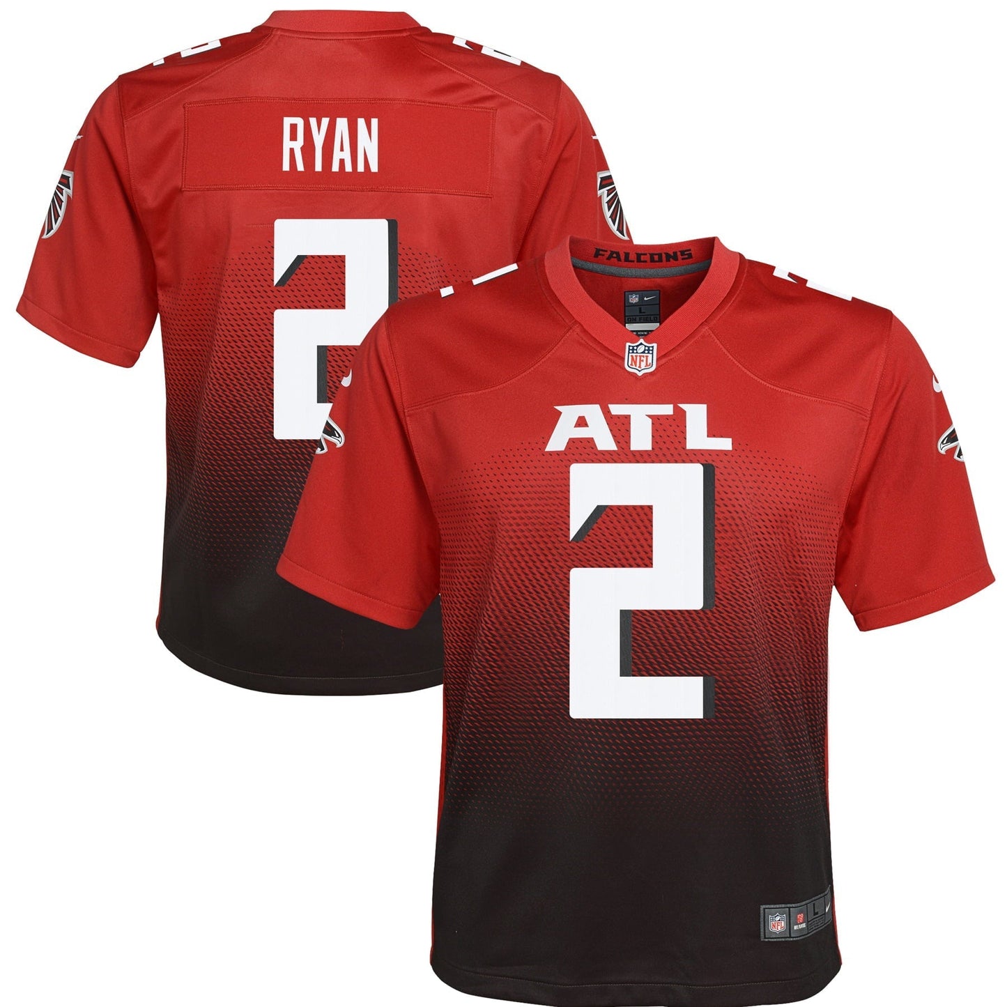 Youth Nike Matt Ryan Red Atlanta Falcons 2nd Alternate Game Jersey