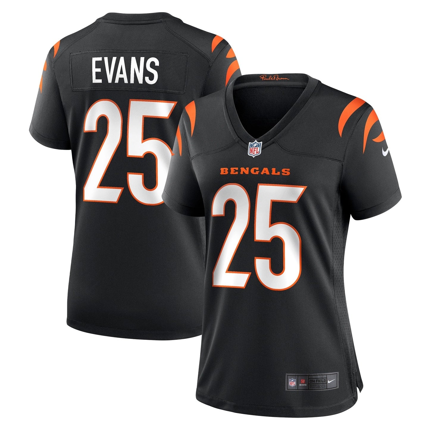 Women's Nike Chris Evans Black Cincinnati Bengals Game Jersey