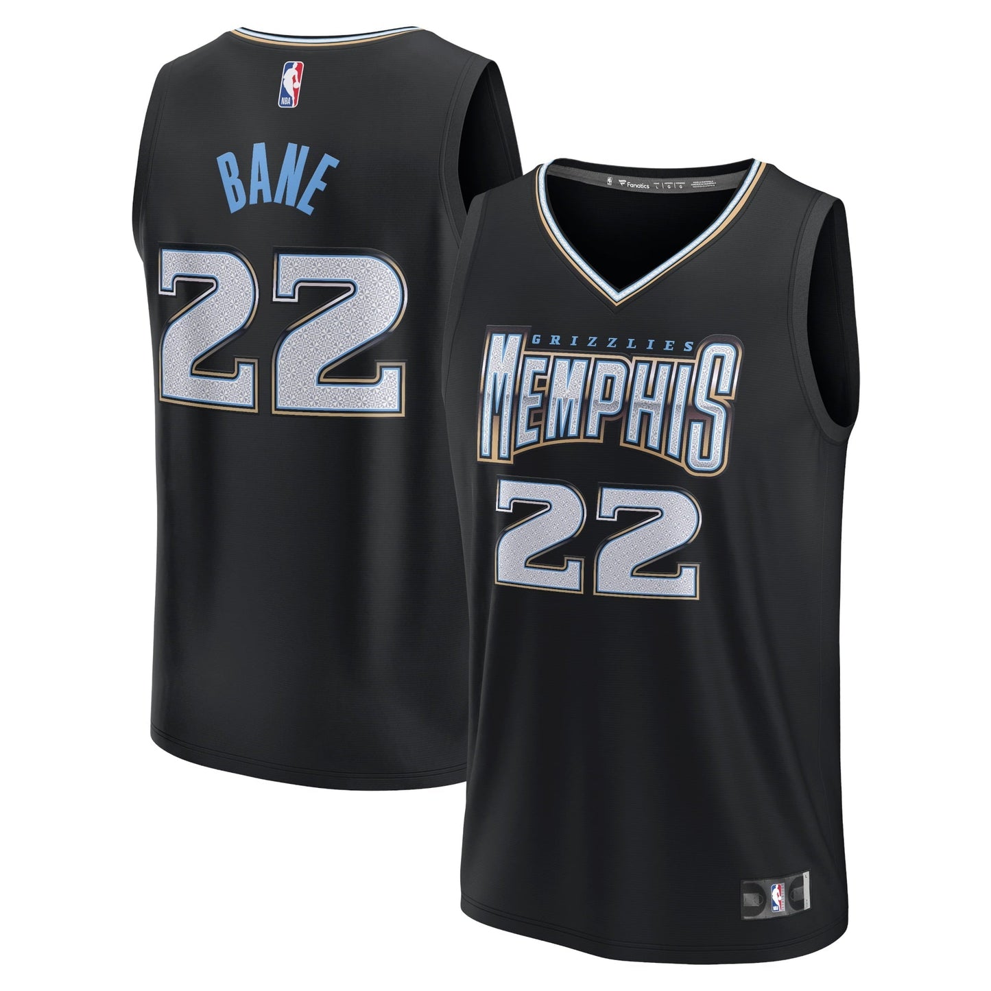 Youth Fanatics Branded Desmond Bane Black Memphis Grizzlies 2022/23 Fastbreak Jersey - City Edition