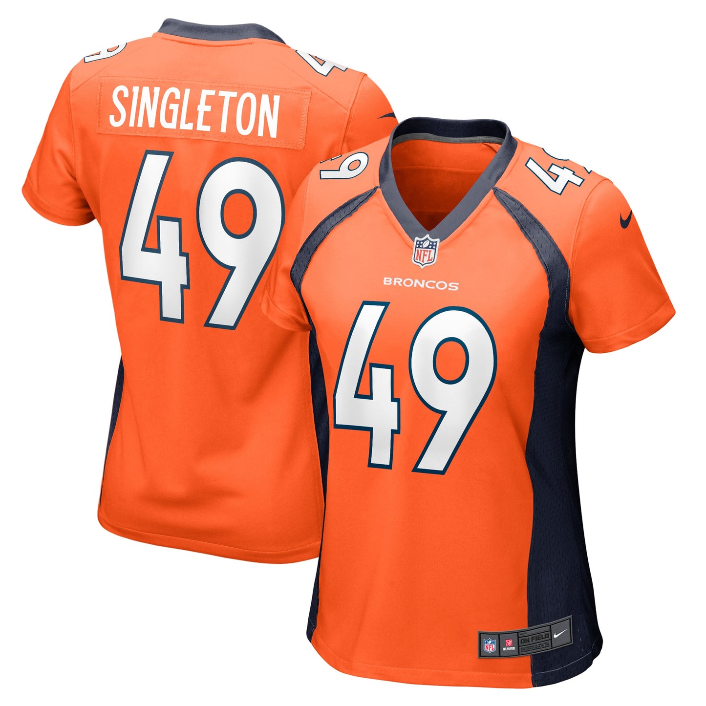 Alex Singleton Denver Broncos Nike Women's Game Player Jersey - Orange