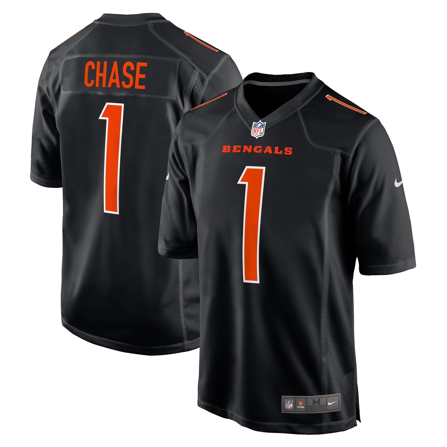 Ja'Marr Chase Cincinnati Bengals Nike Game Fashion Jersey - Black
