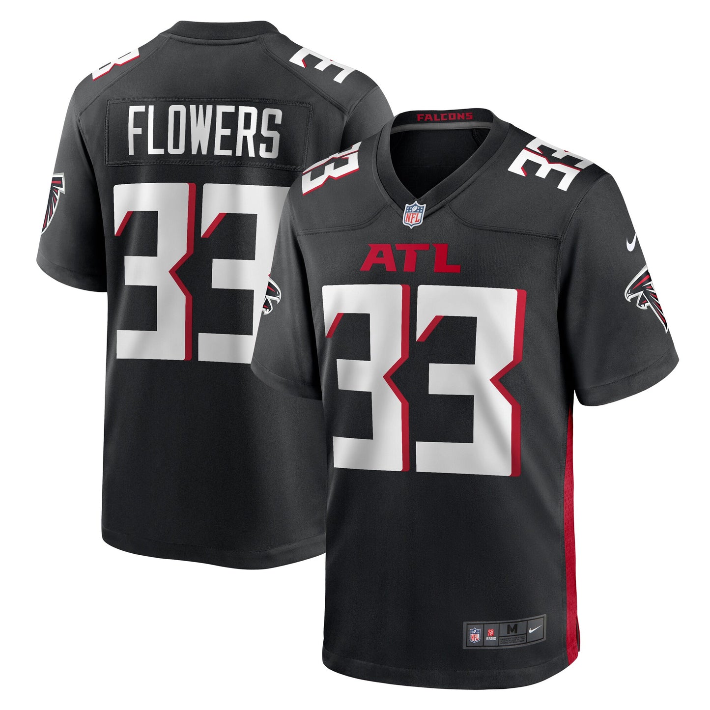 Tre Flowers Atlanta Falcons Nike Team Game Jersey - Black