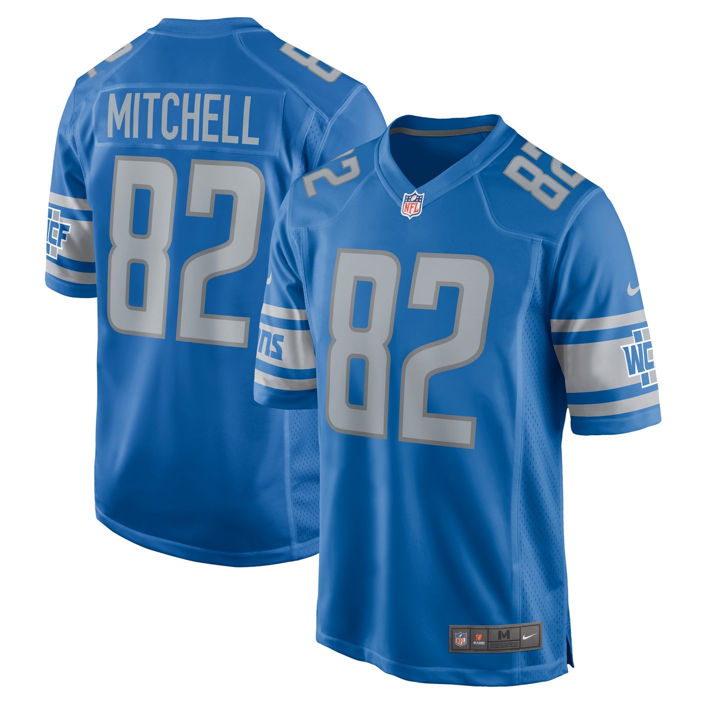 James Mitchell Detroit Lions Nike Player Game Jersey - Blue