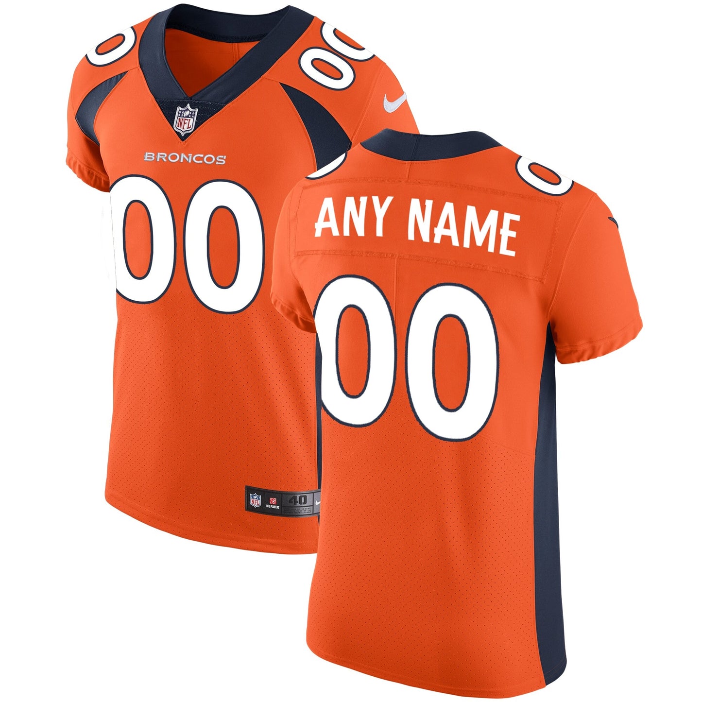 Denver Broncos Nike Vapor Untouchable Custom Elite Jersey - Orange