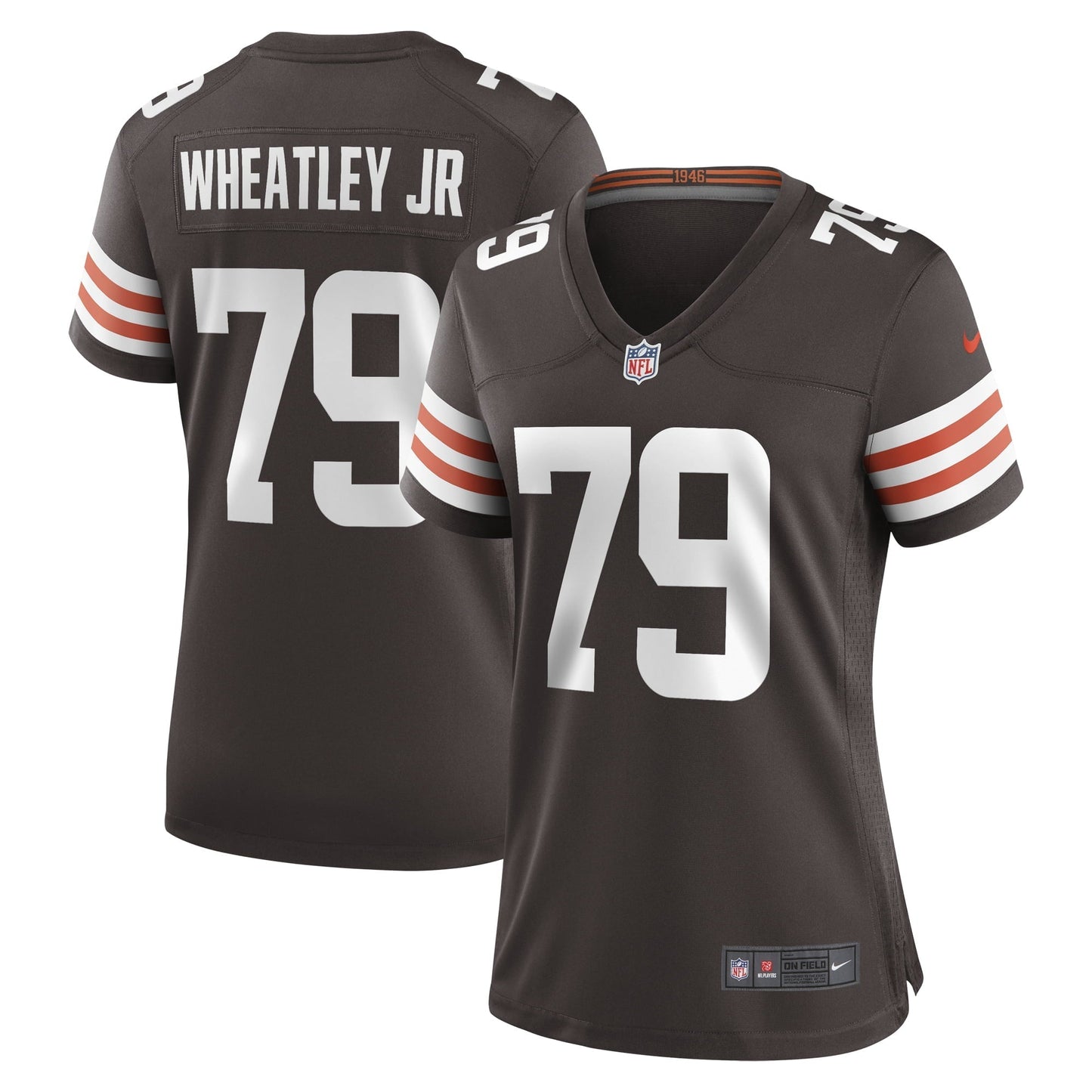 Women's Nike Tyrone Wheatley Brown Cleveland Browns Team Game Jersey