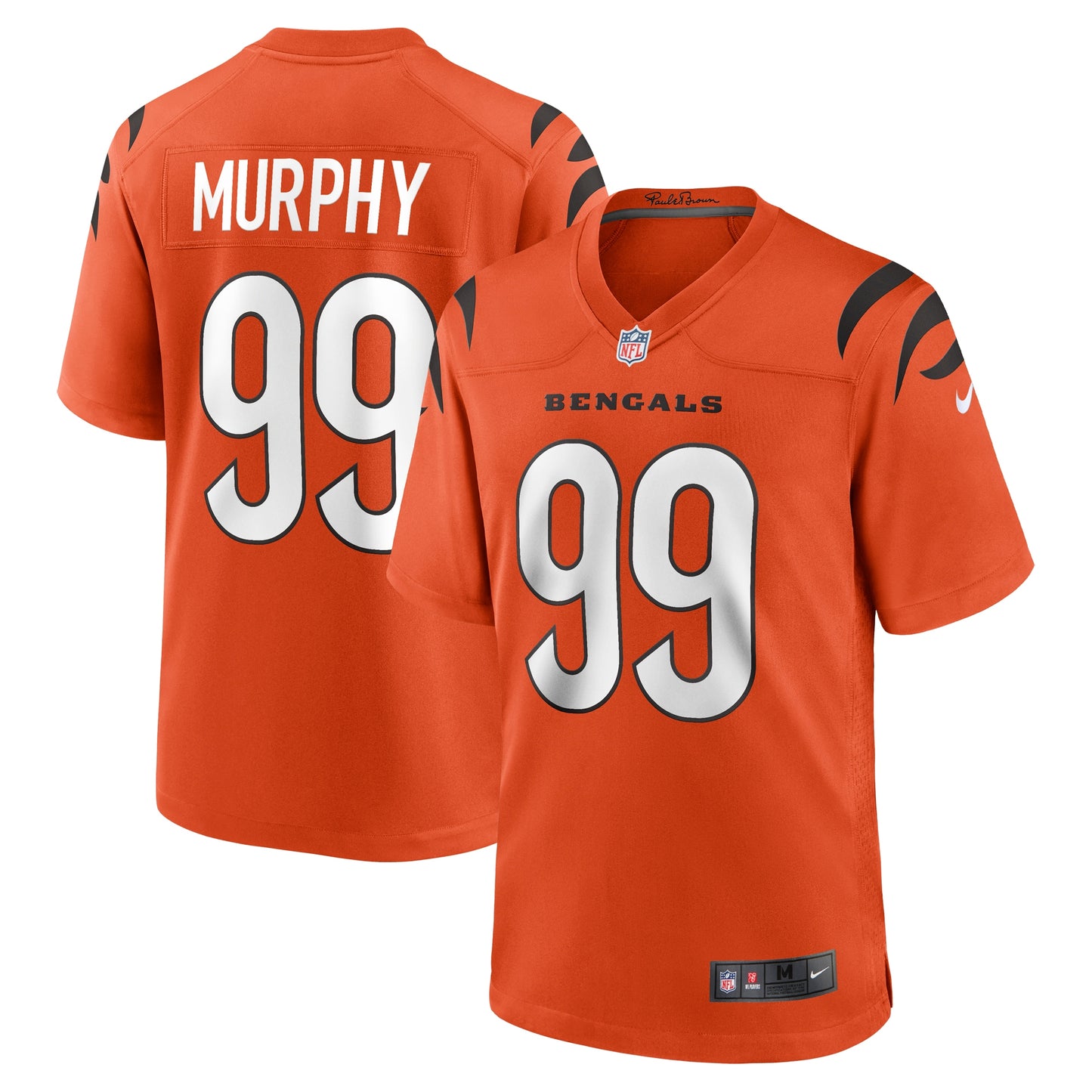 Myles Murphy Cincinnati Bengals Nike Team Game Jersey - Orange
