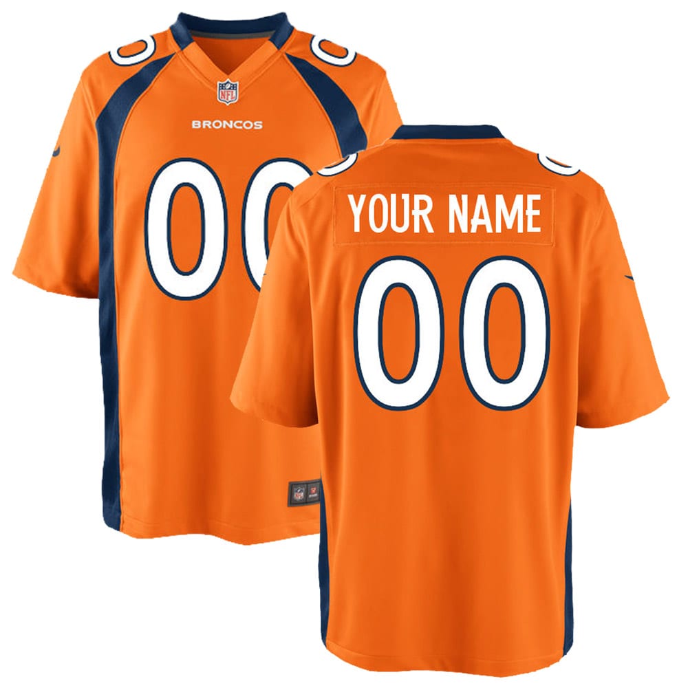 Denver Broncos Nike Youth Custom Game Jersey - Orange