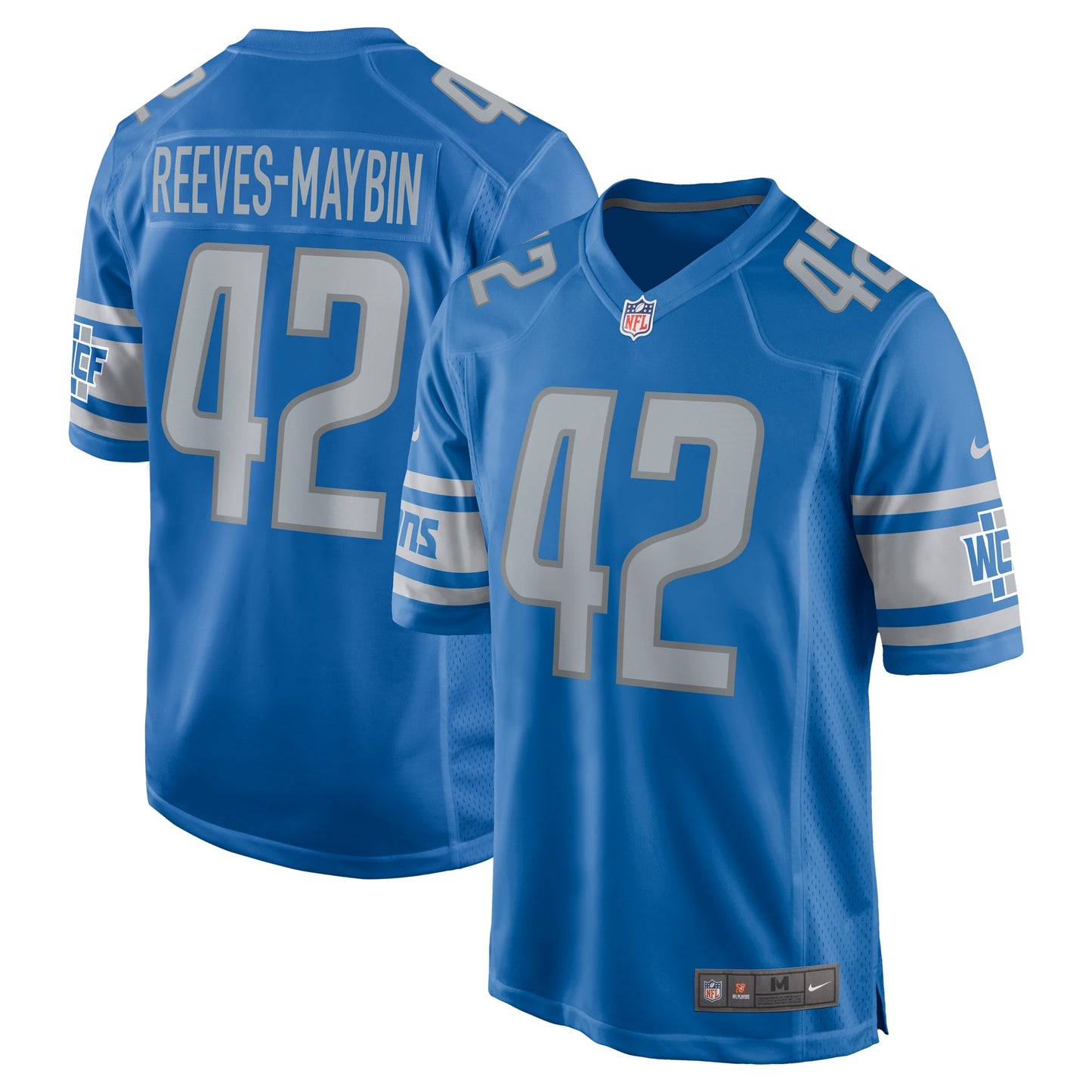 Jalen Reeves-Maybin Detroit Lions Nike Game Jersey - Blue