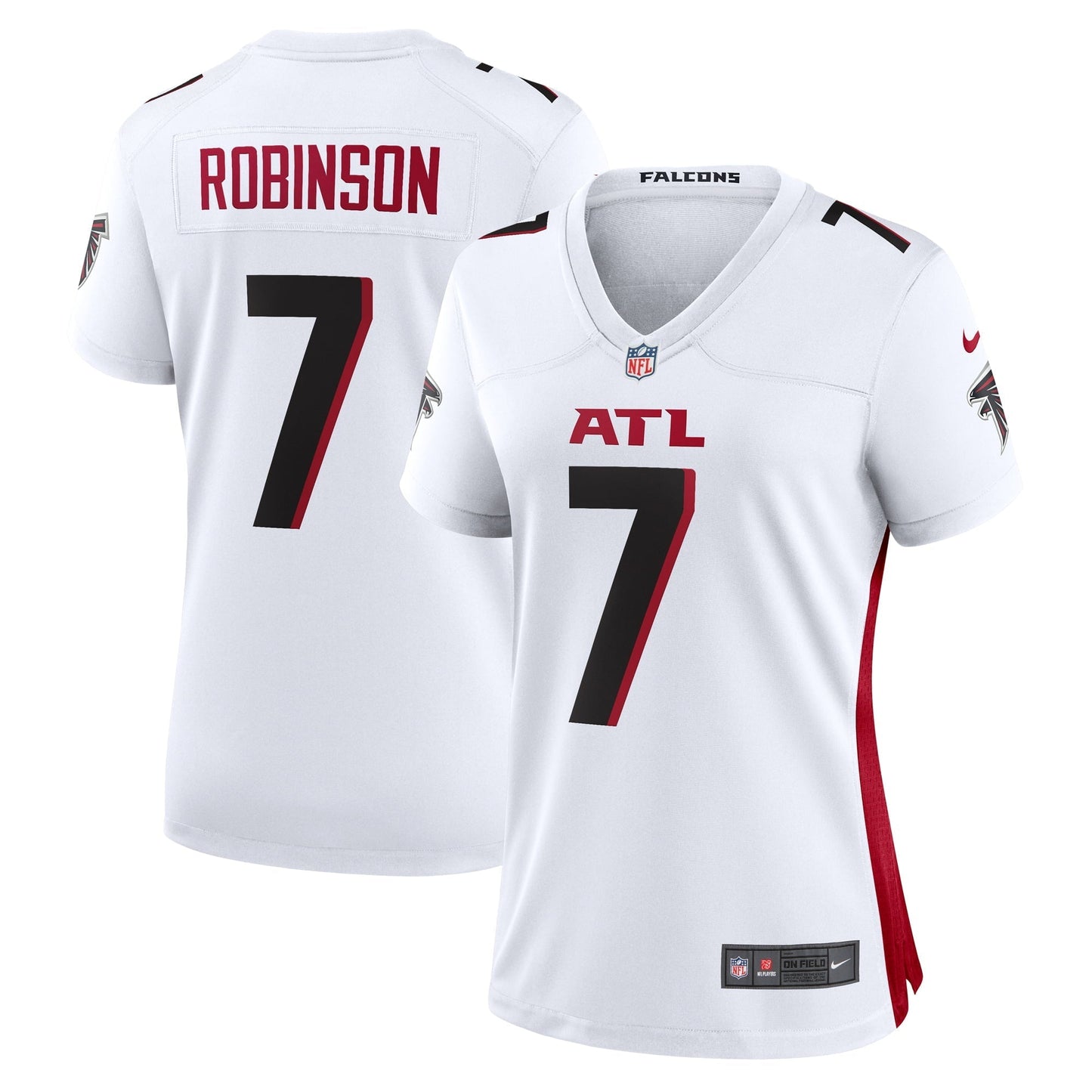 Women's Nike Bijan Robinson White Atlanta Falcons Away Game Jersey